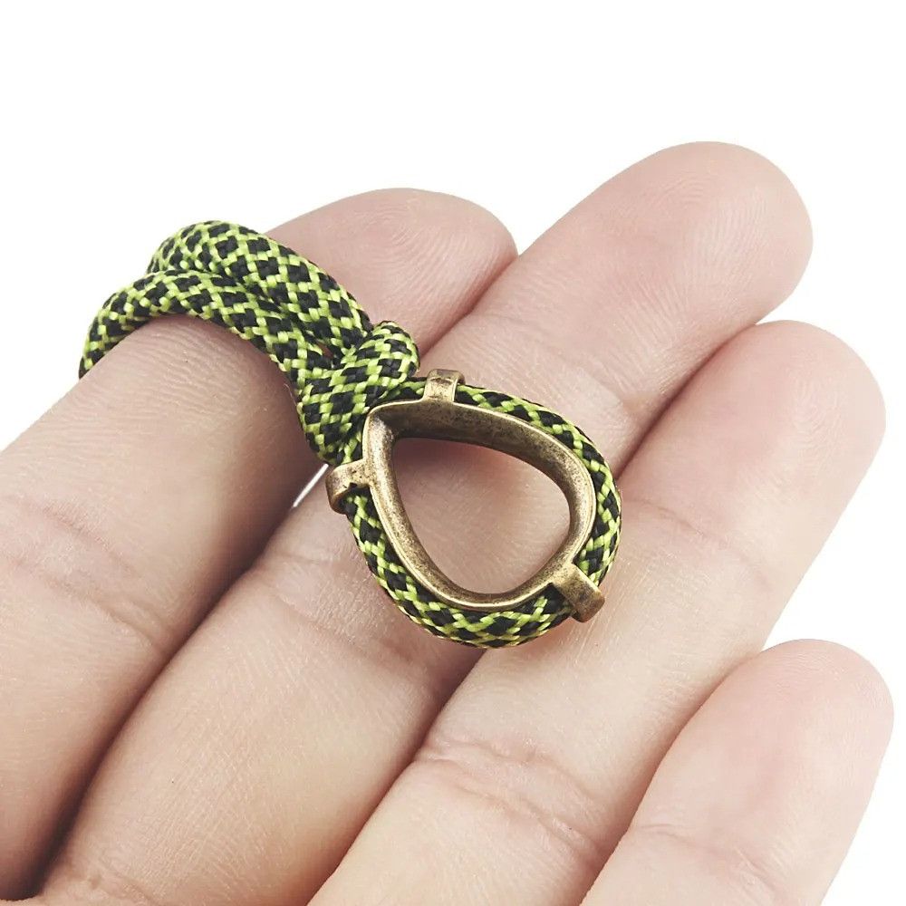 Handmade 2Pcs Ring Knife Beads Paracord Brass Bead Handmade Size ONE SIZE - 6 Thumbnail