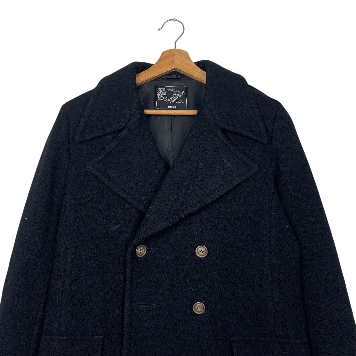 Zucca Zucca Double Breasted Wool Coat Size US M / EU 48-50 / 2 - 2 Thumbnail