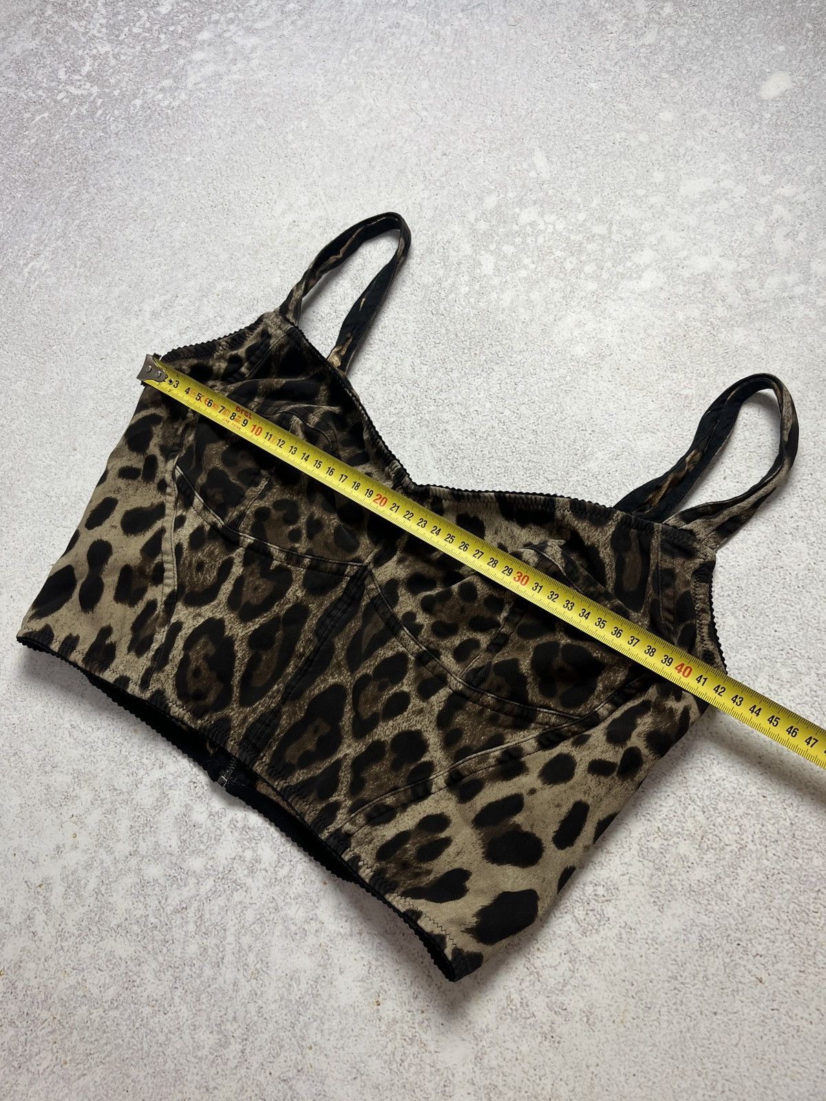 Dolce & Gabbana Dolce & Gabbana Leopard-print Charmeuse Bustier Top Size S Size S / US 4 / IT 40 - 12 Thumbnail