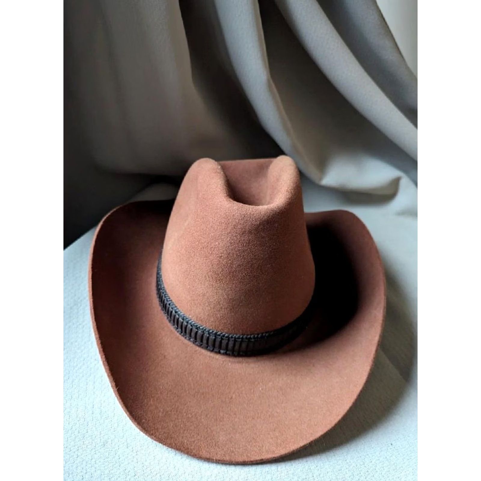 Vintage VINTAGE KEITH 10X fur blend CONEY IMPORTED FUR western Coney blend cowboy hat 7-3/8 Brown Men Cowboy Hat Size ONE SIZE - 2 Thumbnail