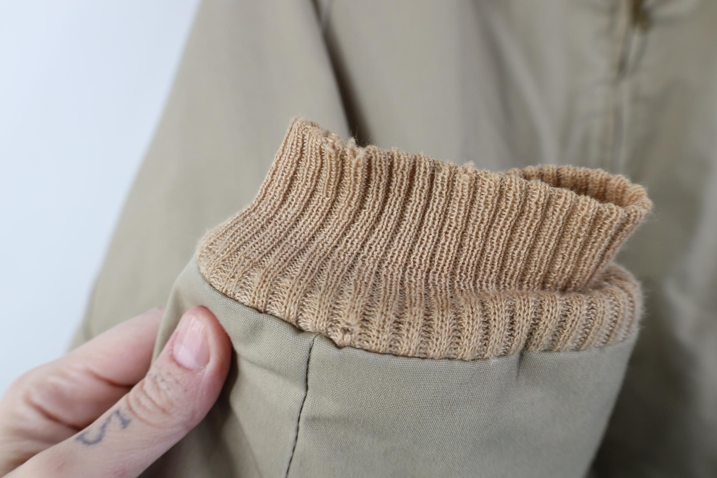 Vintage Vintage 70s Streetwear Fleece Lined Bomber Jacket Beige USA Size US XXL / EU 58 / 5 - 8 Thumbnail