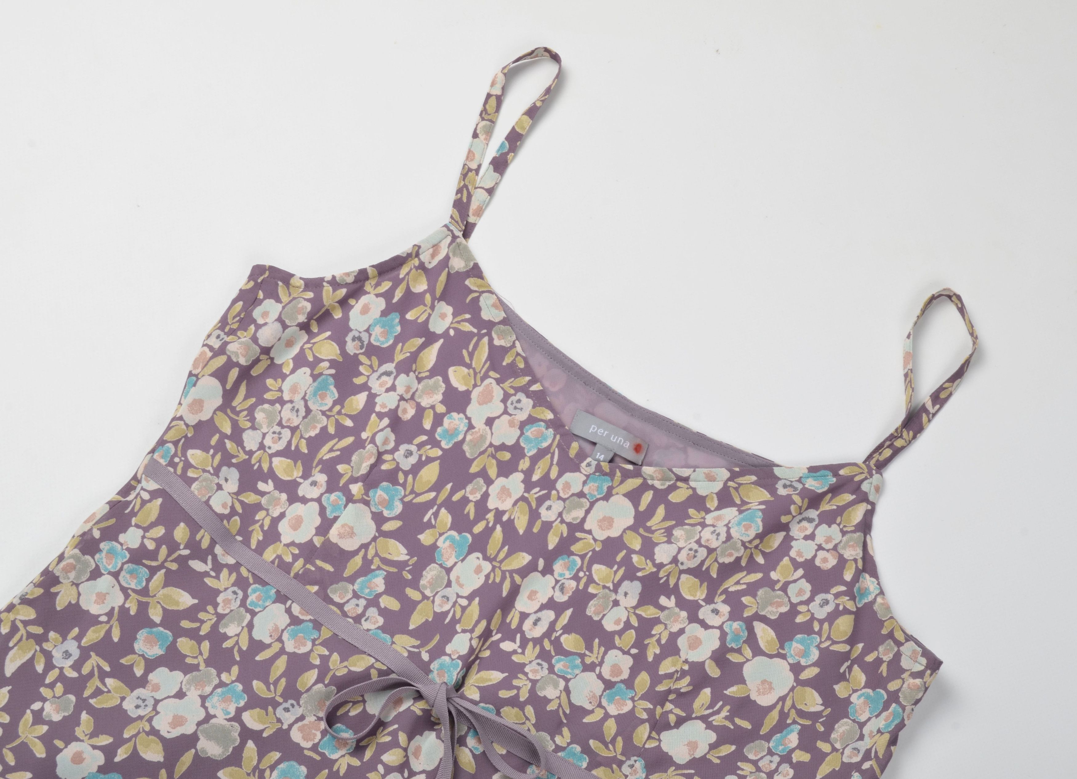 Designer Vintage Per Una Y2K Fairy Babydoll Floral Mesh Cami Top Size L / US 10 / IT 46 - 2 Thumbnail