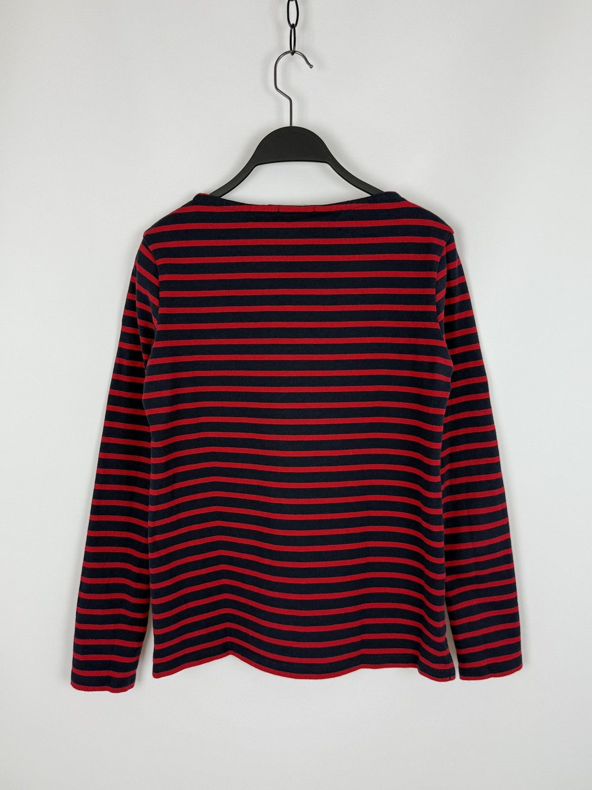 Petit Bateau Petit Bateau Red Navy Stripe Sailor Border Long Sleeve Shirt Size M / US 6-8 / IT 42-44 - 7 Thumbnail