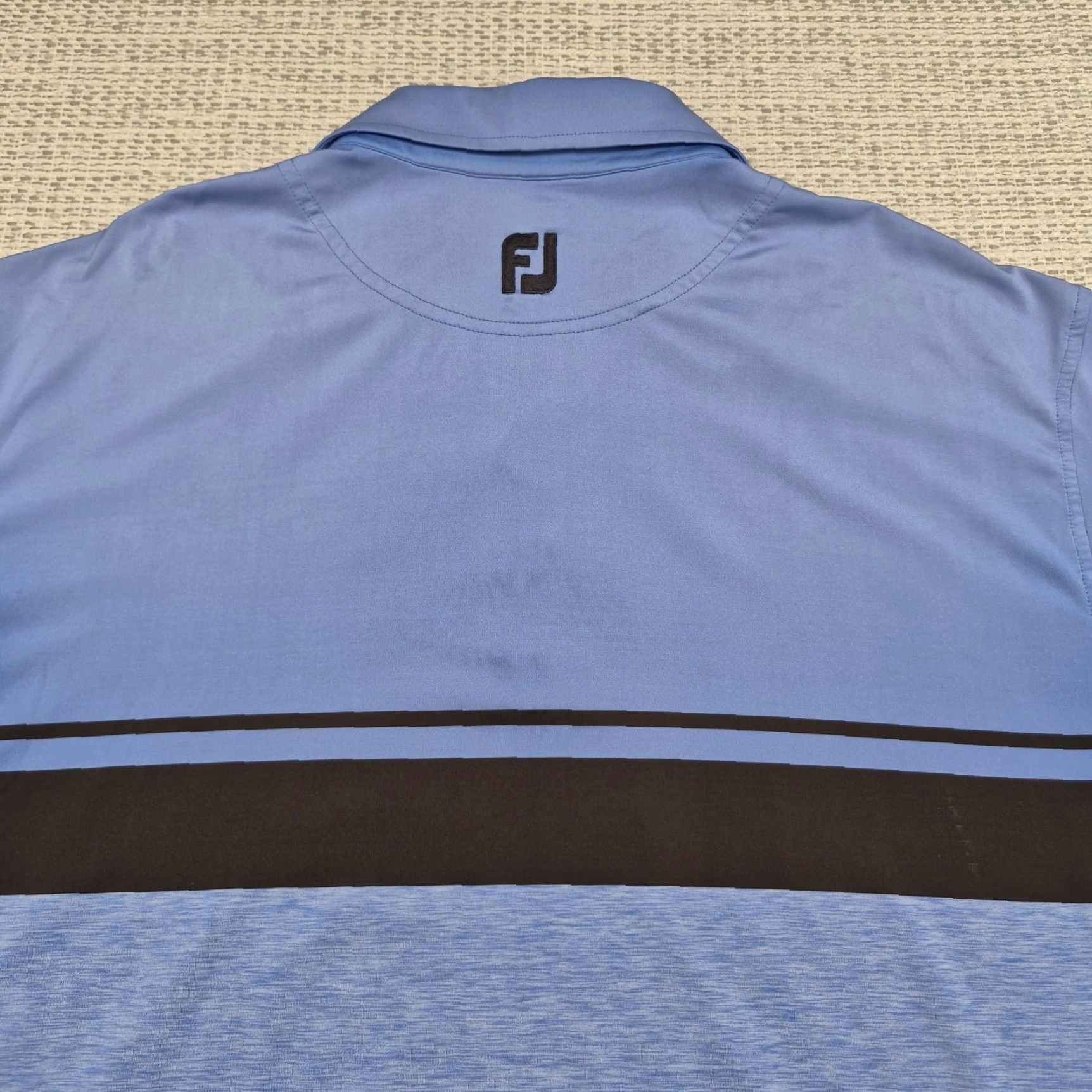 Footjoy FootJoy Polo Golf Shirt Mens 2XL Blue Stripe Performance Stretch Short Sleeve Polo Shirt Men Blue Stripe 2XL Size US XXL / EU 58 / 5 - 7 Thumbnail