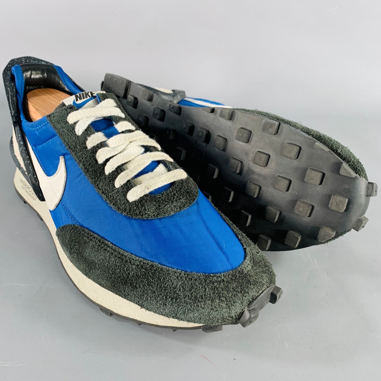 Undercover UNDERCOVER x NIKE Black Blue Color Block Lace-Up Sneakers Size US 10.5 / EU 43-44 - 5 Thumbnail