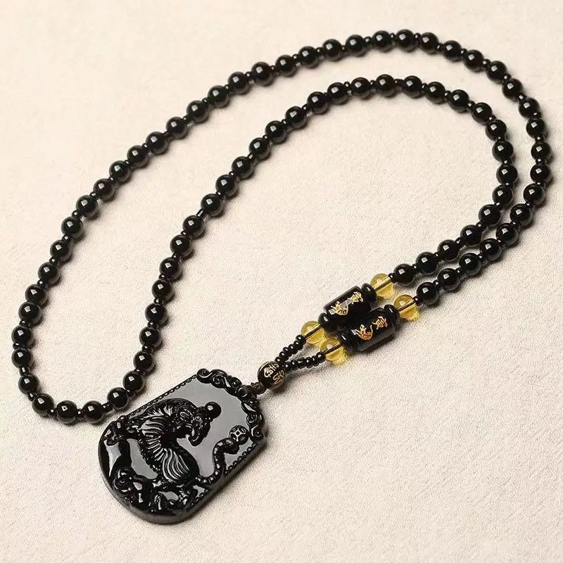 Jewelry Constellation Tiger Pendant Bead Necklace Size ONE SIZE - 1 Thumbnail