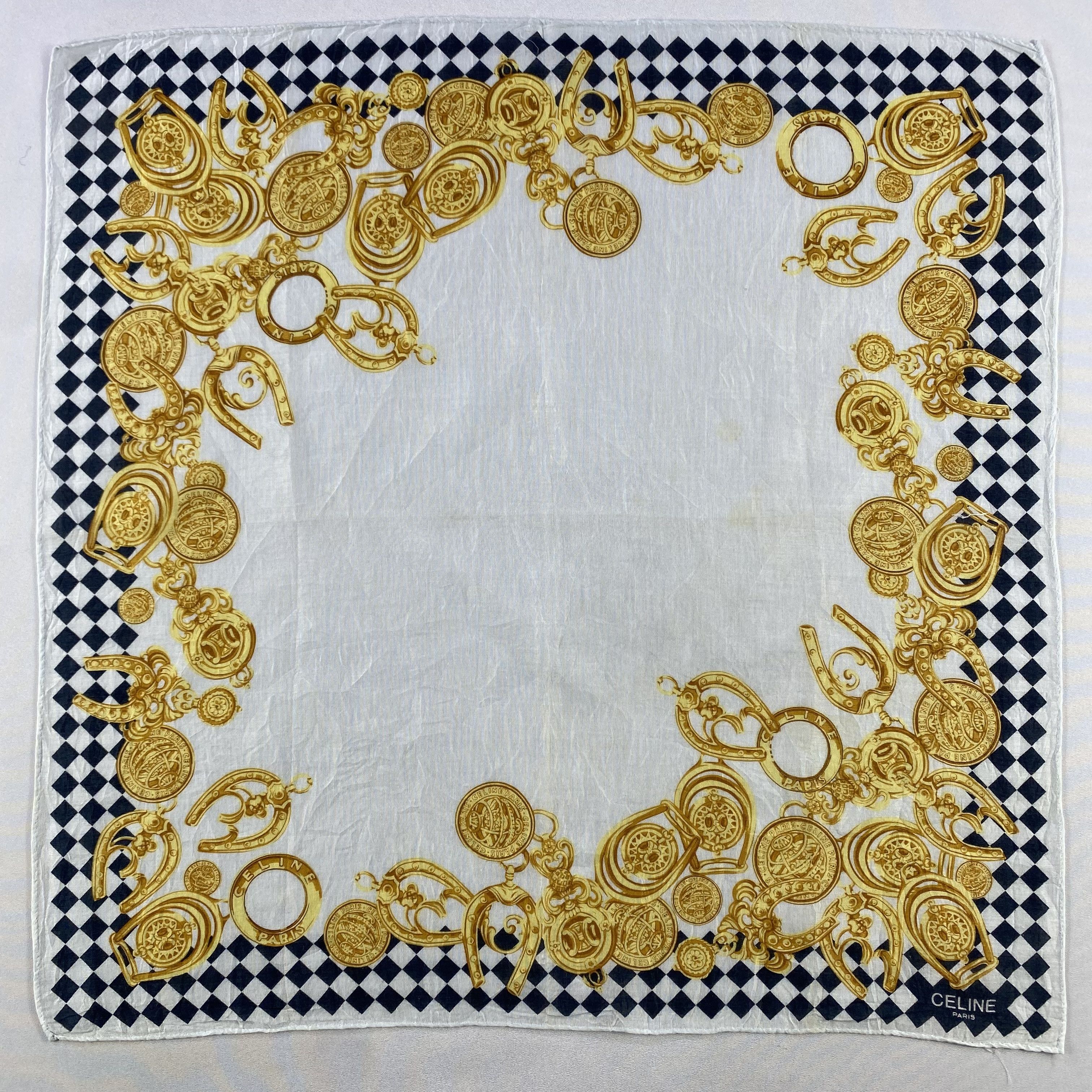 Celine × Vintage Celine Bandana/ Handkerchief / Neckerchief Size ONE SIZE - 1 Thumbnail