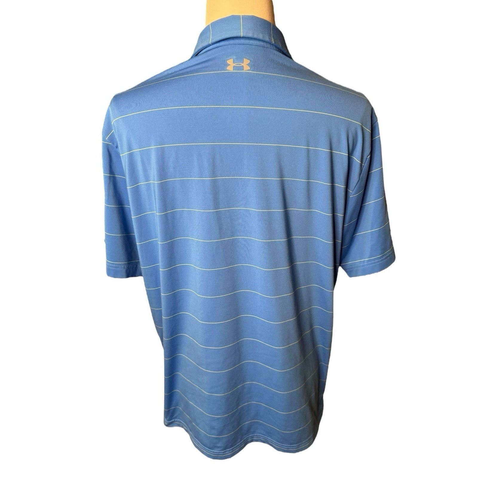 Under Armour Two Under Armour Heat Gear Polo Golf Shirts Loose Fit Blue Size US XL / EU 56 / 4 - 3 Thumbnail