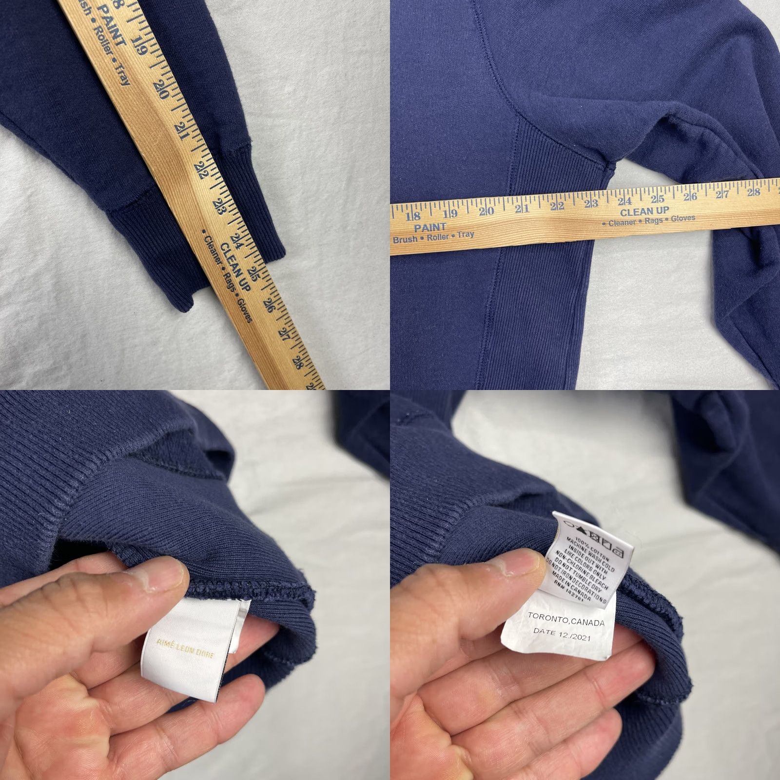 Aime Leon Dore Aime Leon Dore Sweater Mens Medium Navy Blue Sweatshirt Long Sleeve Pullover Size US M / EU 48-50 / 2 - 8 Thumbnail