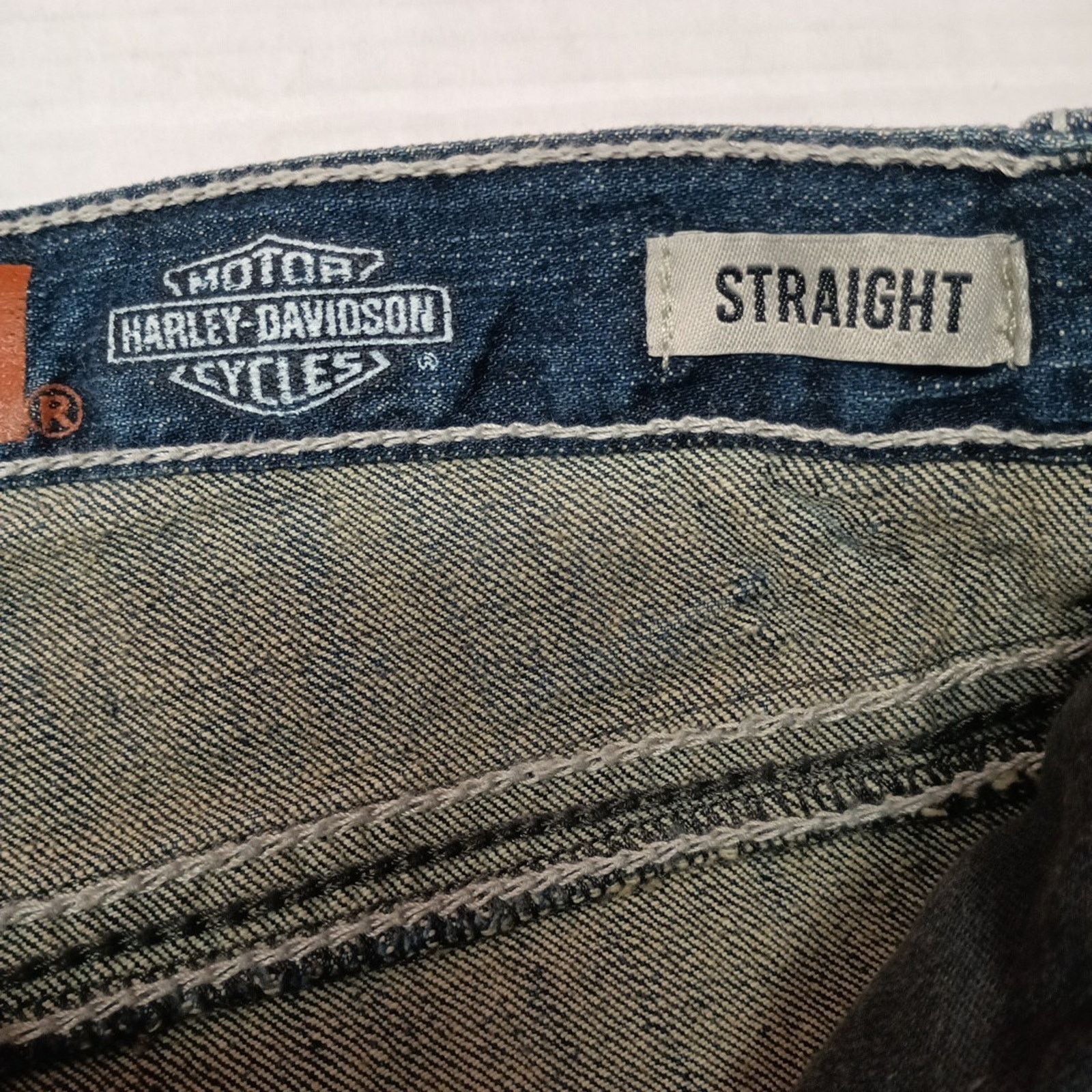Harley Davidson Harley Davidson H-D Jeans Men's Size 34x36 Blue Straight Leg Size US 34 / EU 50 - 7 Thumbnail