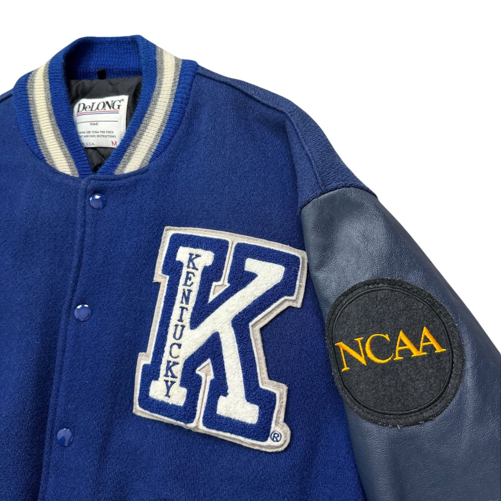 NCAA VTG 90s UNIVERSITY KENTUCKY WILDCATS DELONG VARSITY JACKET Size US M / EU 48-50 / 2 - 3 Thumbnail