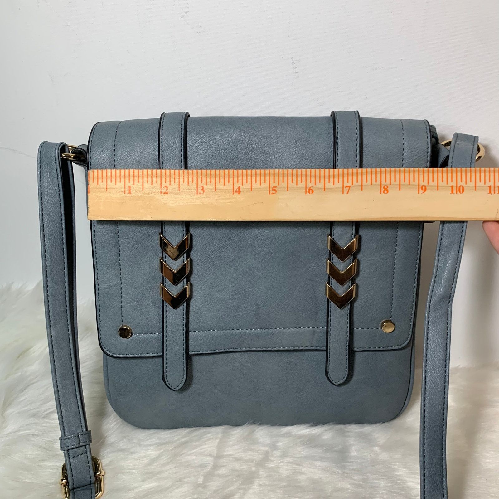 Other Women's Crossbody Blue Faux Leather Bag Size ONE SIZE - 5 Thumbnail