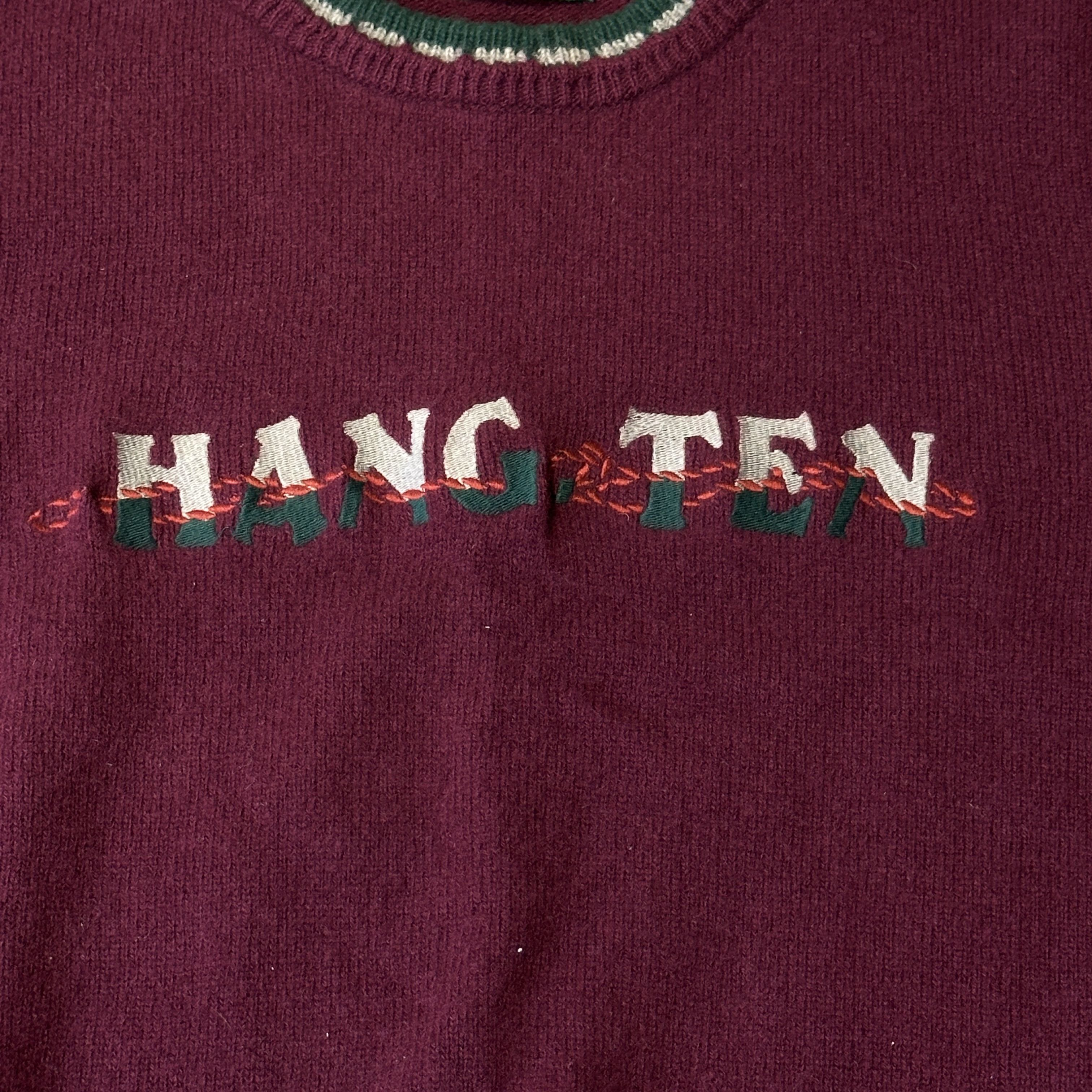 Hang Ten Vintage Hang Ten Embroidered Wool Sweater Size L 80s Size US L / EU 52-54 / 3 - 2 Thumbnail