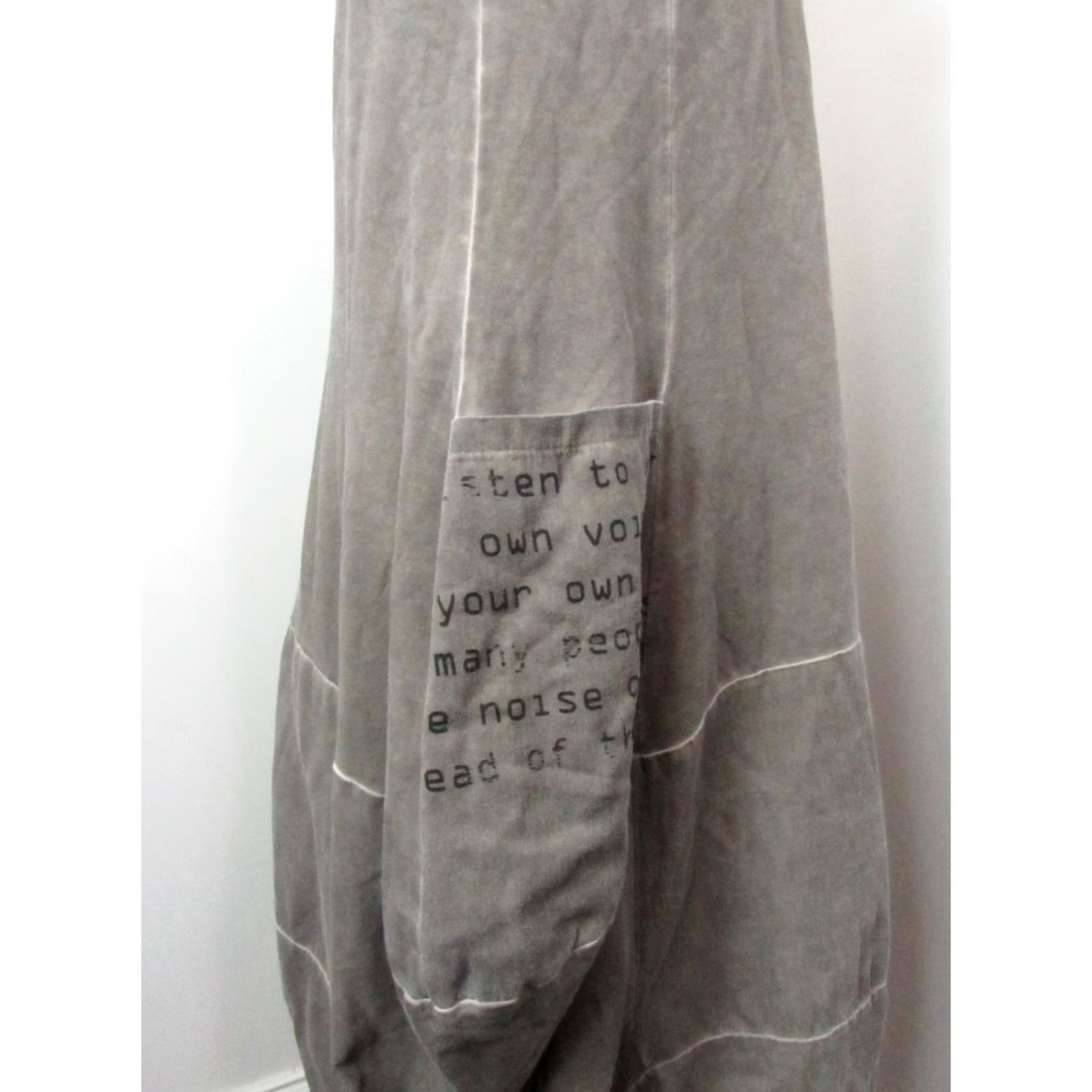 Olive LUUKAA Sleeveless Dress Top Size 1 Faded Olive Cotton Jersey Women Size XS / US 0-2 / IT 36-38 - 6 Thumbnail
