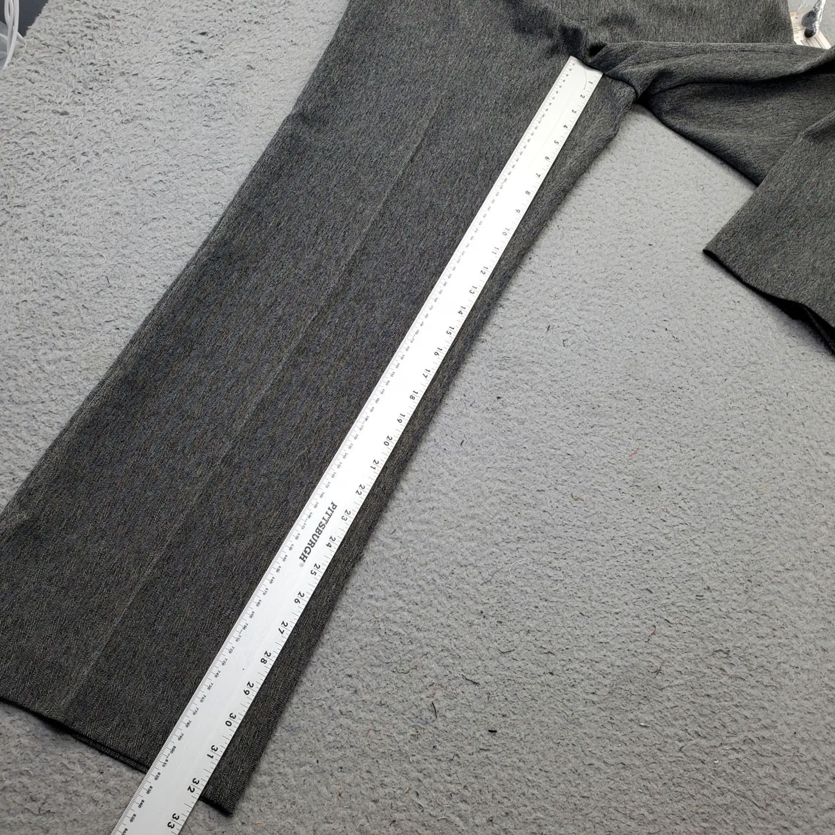 Jones New York Jones New York Pants Womens 12 Gray Herringbone Professional Career High Waist Dress Pants Size 34" / US 12 / IT 48 - 5 Thumbnail