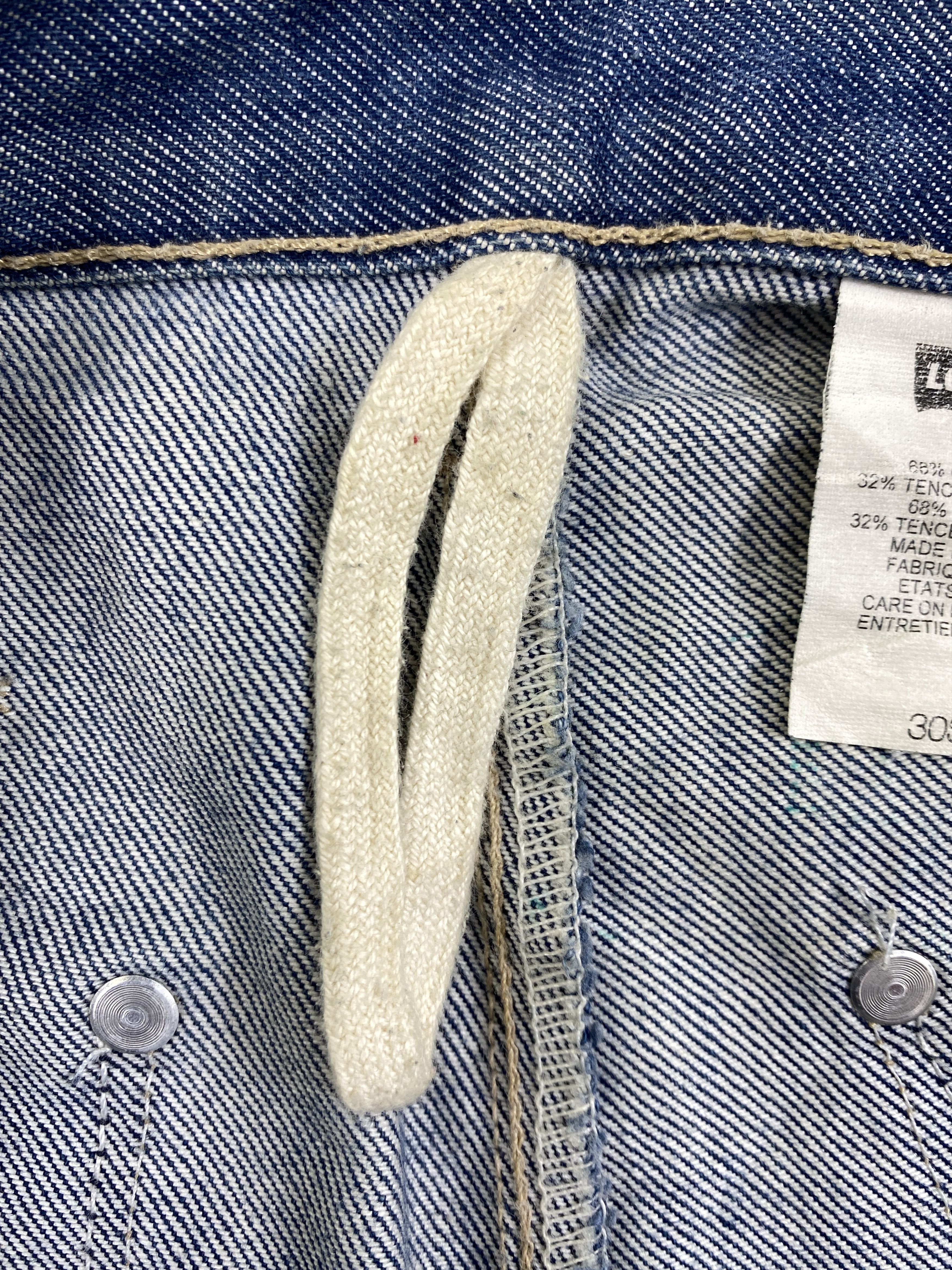 If Six Was Nine Blue Vintage Levi's Engineer Jeans 31x27.5 Denim -JN2109 Size US 31 - 11 Thumbnail