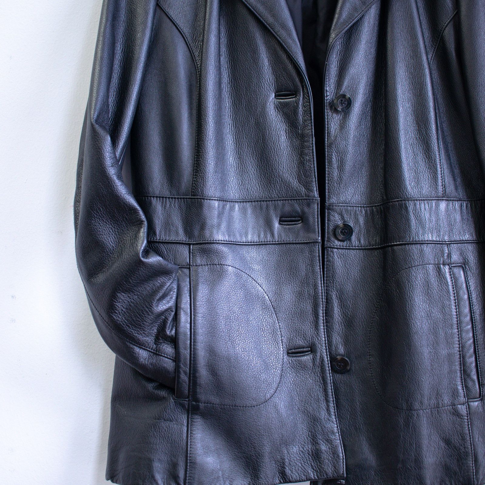 Wilsons Leather Wilsons Leather Sized Medium Black Genuine Leather Jacket Size M / US 6-8 / IT 42-44 - 4 Thumbnail