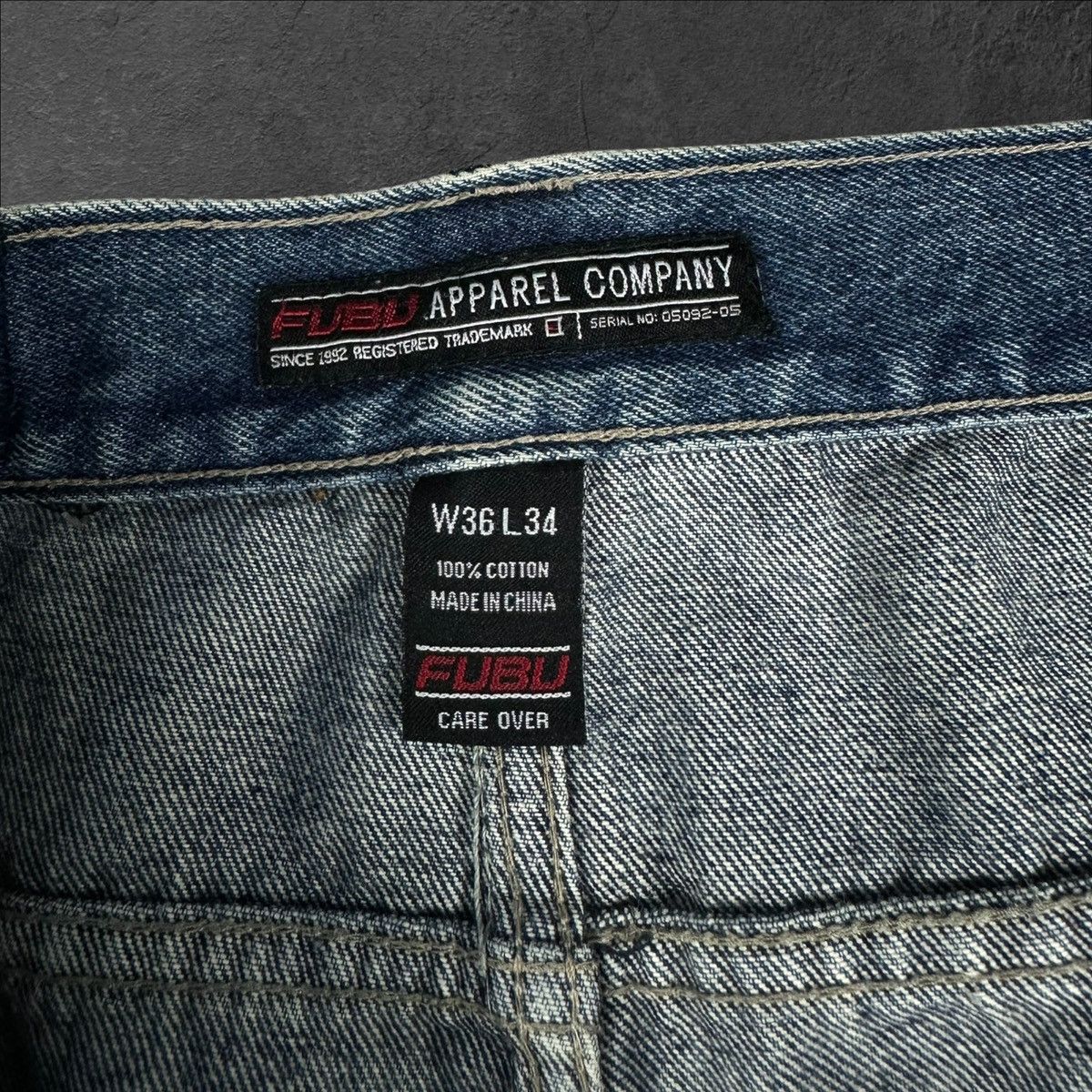 Fubu × Vintage Vintage Fubu Baggy Jeans Denim Rap Skate Pants w36 l34 Size US 36 / EU 52 - 8 Thumbnail
