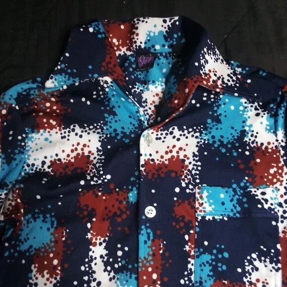 Other Vintage Joel California Splatter Polyester Disco Shirt Size US S / EU 44-46 / 1 - 1 Thumbnail