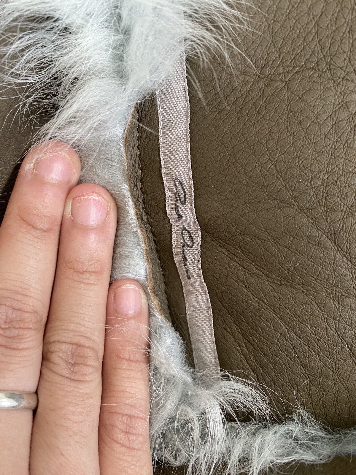 Rick Owens FW24 PORTERVILLE ALICE PARKA IN BLUE TOSCANA SHEARLING Size US M / EU 48-50 / 2 - 13 Thumbnail