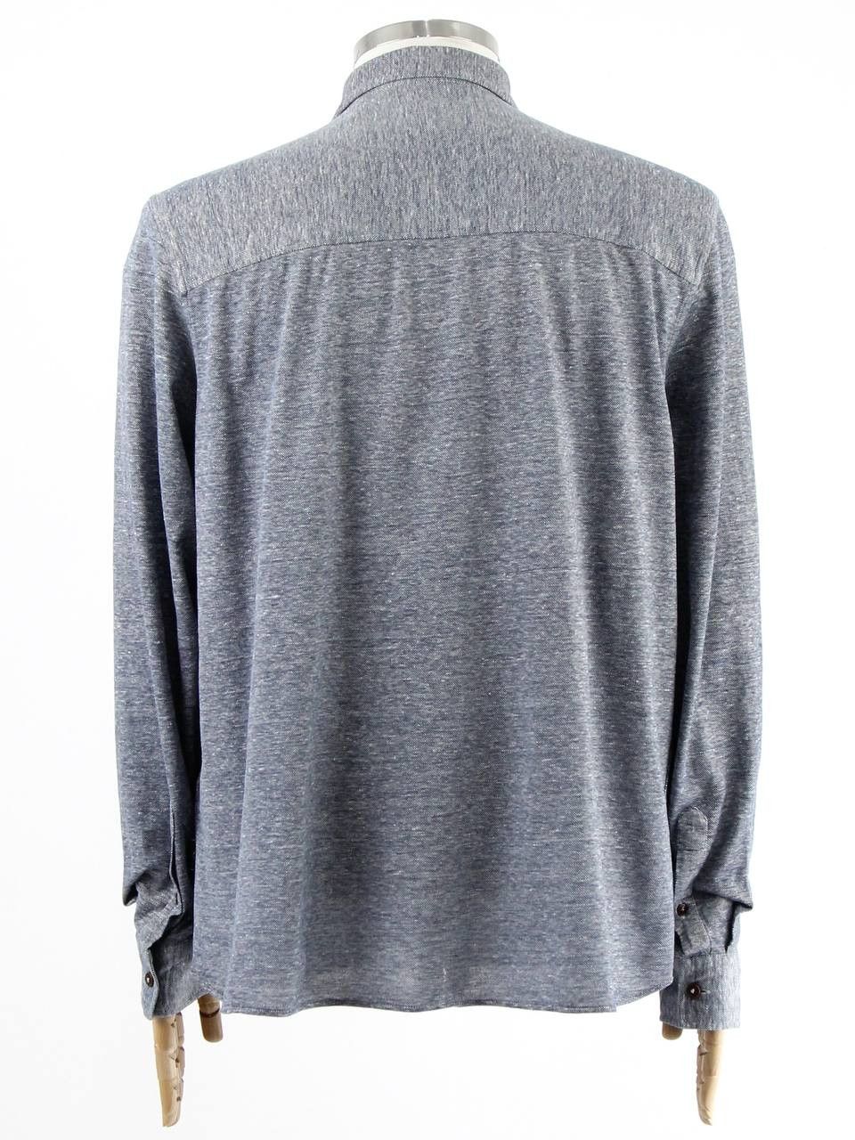 Ted Baker TED BAKER Knitted shirt made of linen and cotton Size US XL / EU 56 / 4 - 3 Thumbnail