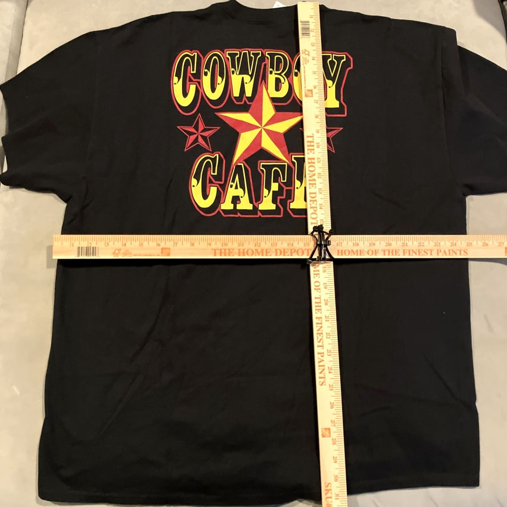 Gildan Gildan T-Shirt Cowboys Coffee Cowboy Cafe Arlington VA Double-Sided Black 2XL Mens Shirt Size US XXL / EU 58 / 5 - 6 Thumbnail