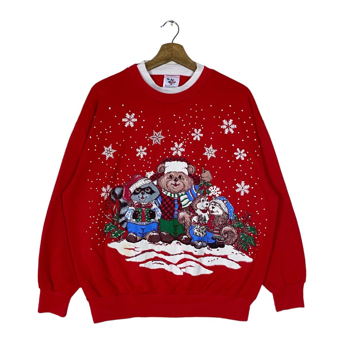 Cartoon Network × Vintage Vintage Nut Cracker Christmas Animal Graphic Pullover Jumper Size US L / EU 52-54 / 3 - 1 Thumbnail