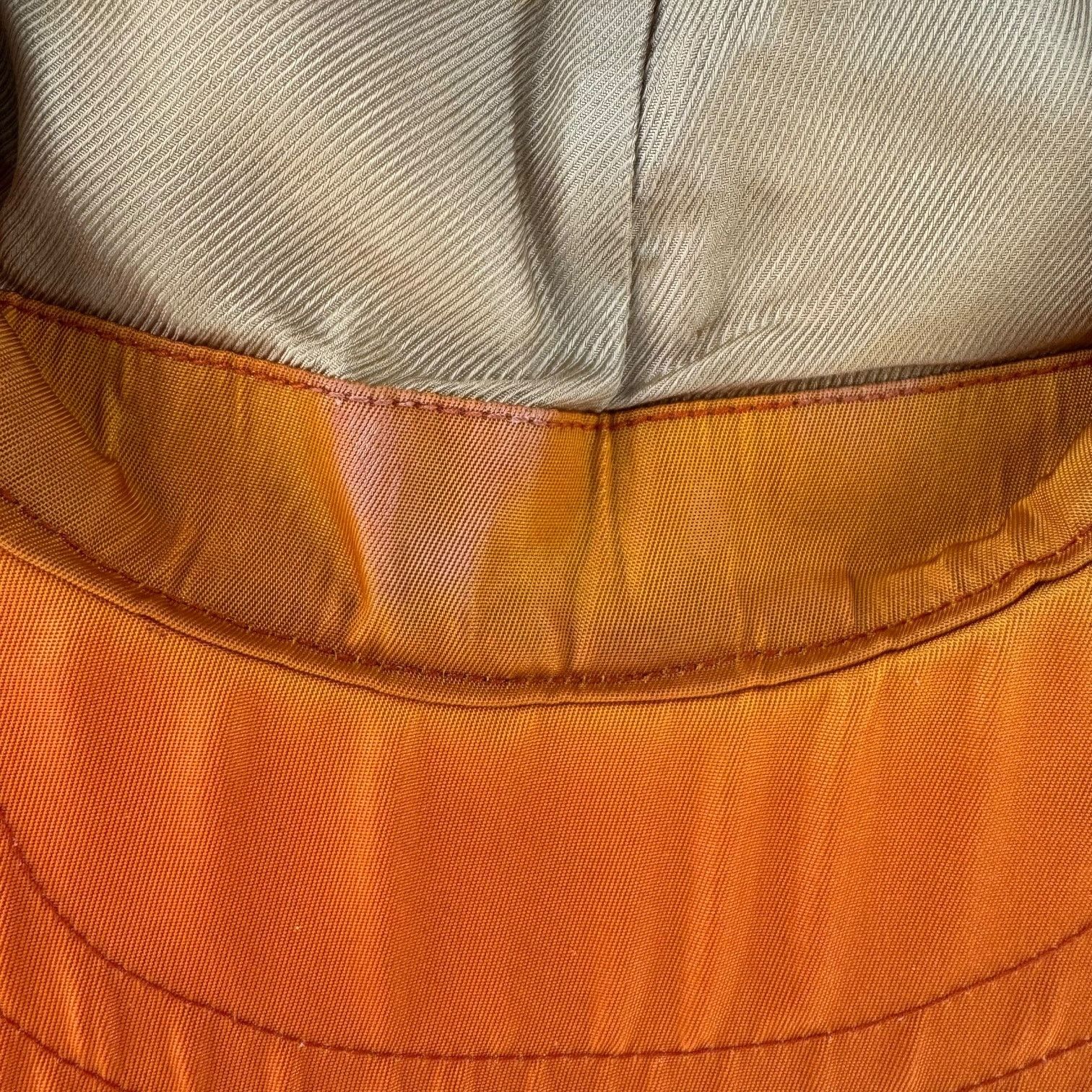 Prada Prada Orange Nylon Baseball Cap Size ONE SIZE - 10 Thumbnail