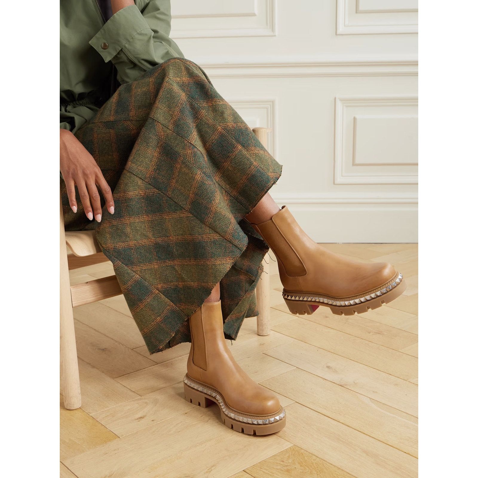 Christian Louboutin Christian Louboutin St Emilia Pyraclou Brown Chelsea Boot 38 Size US 8 / IT 38 - 7 Thumbnail