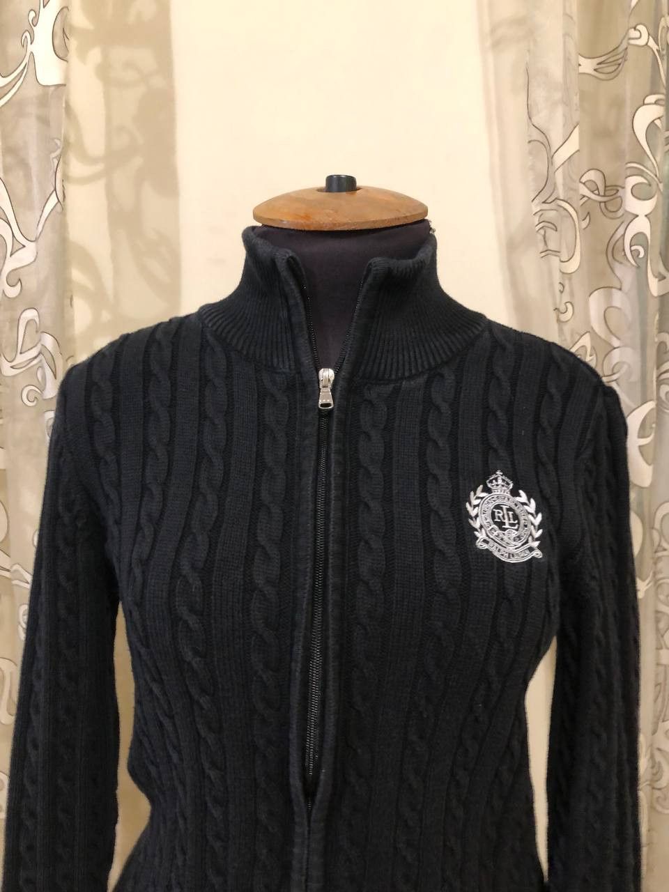 Polo Ralph Lauren L-RL Ralph Lauren Active Sweater Jacket Knit Cotton Crest Size L / US 10 / IT 46 - 3 Thumbnail
