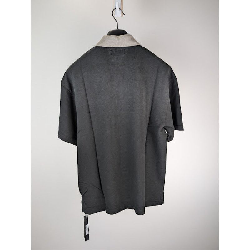 Amiri o1rshd1 Vintage Oversized Short-Sleeved Polo Shirt in Black Size US L / EU 52-54 / 3 - 11 Thumbnail