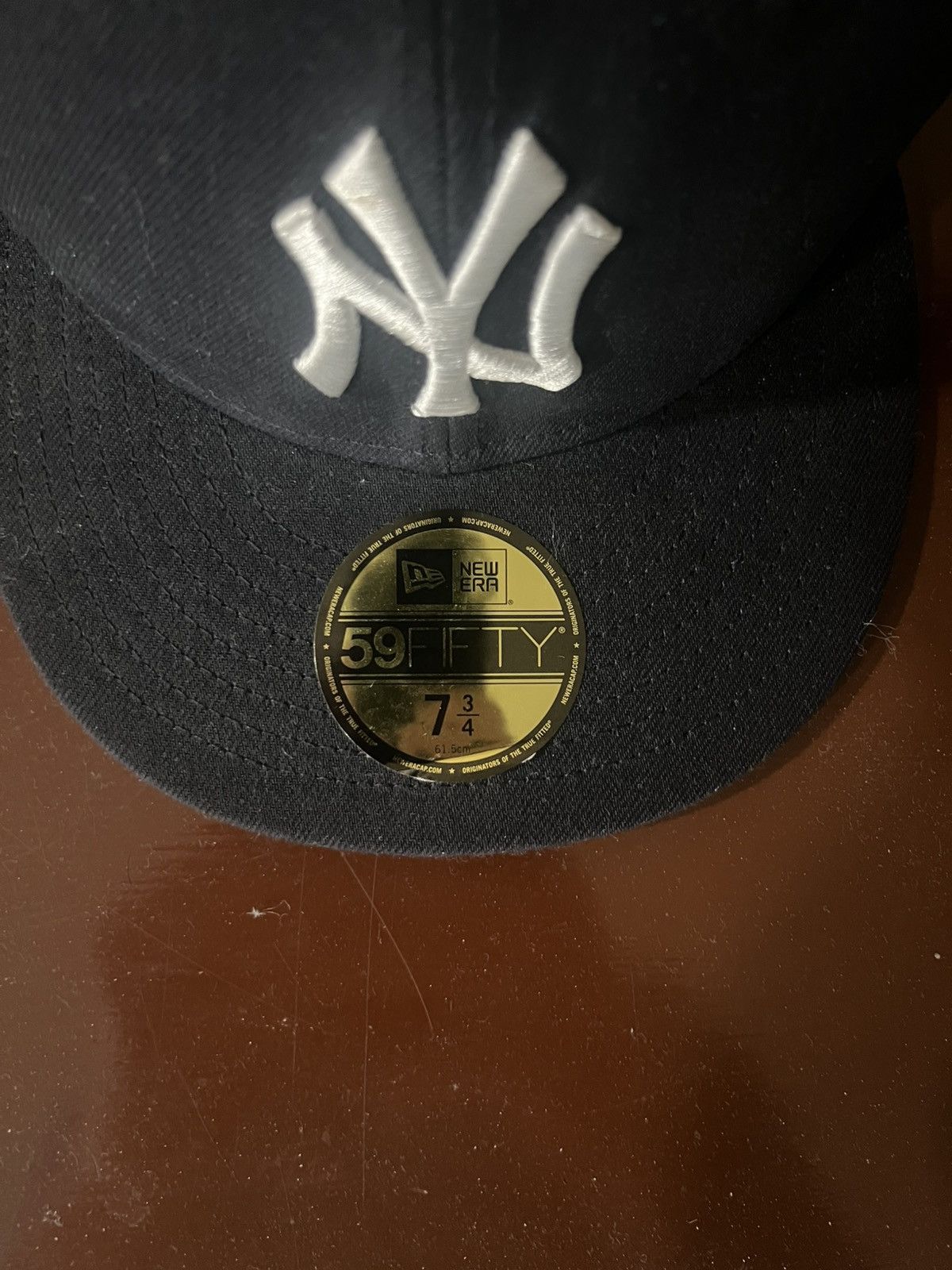 Vintage Men's New York Yankees New Era Navy World Series Fitted Hat Size ONE SIZE - 3 Thumbnail