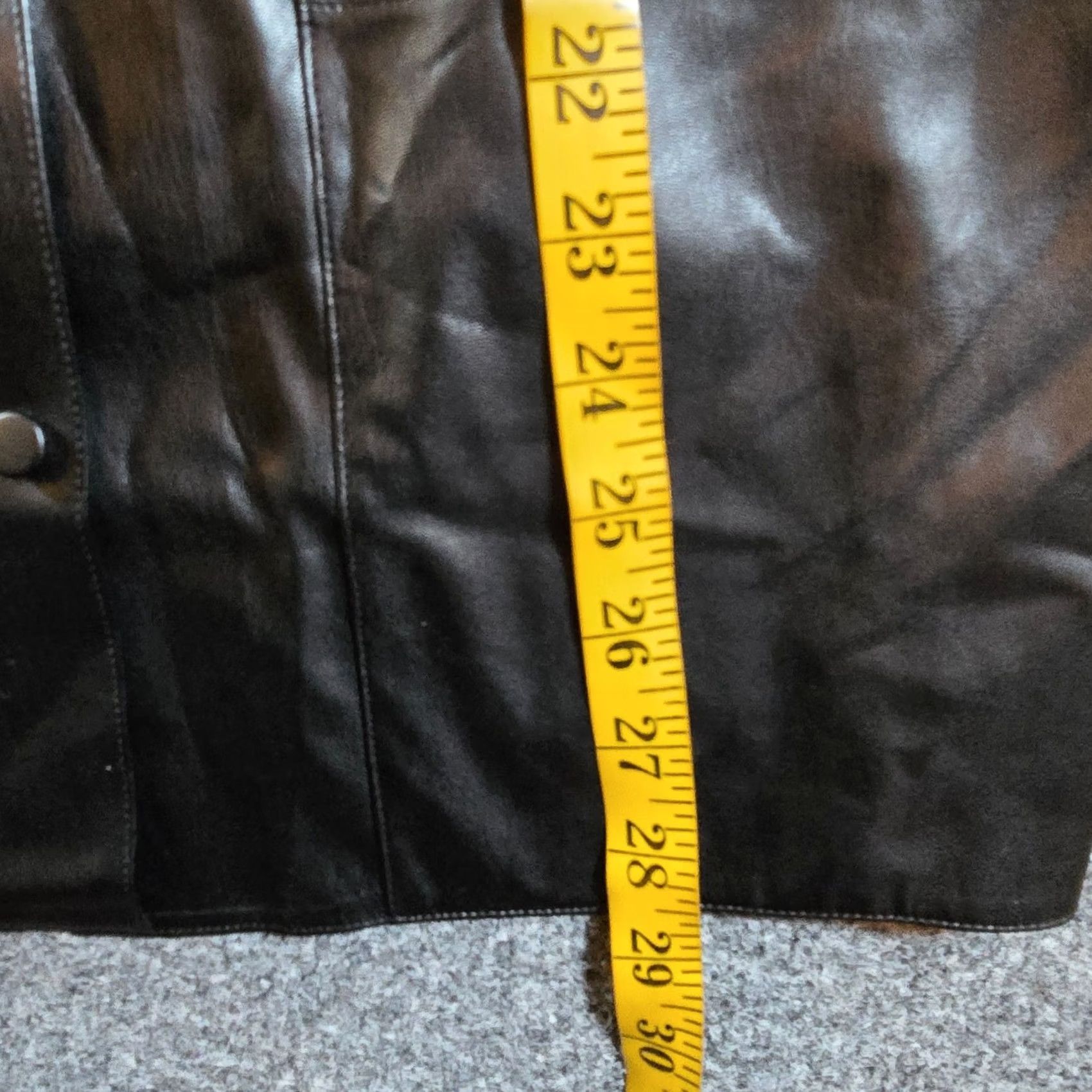 Theory Theory Top Womens Size Medium Black Vegan Leather Snap Button Belted Long Sleeve Blouse Size M / US 6-8 / IT 42-44 - 7 Thumbnail