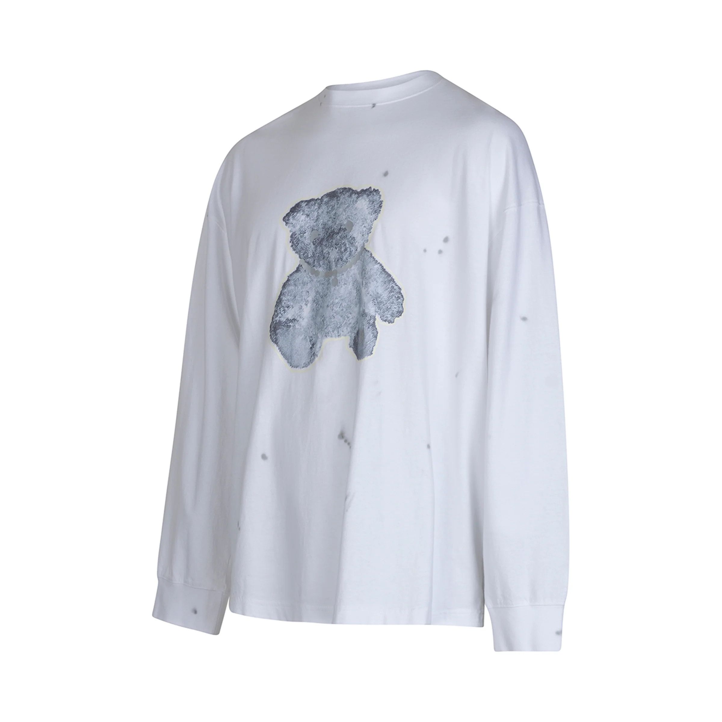 WE11DONE o1mris0824 Teddy Logo T-Shirt in White Size US L / EU 52-54 / 3 - 2 Thumbnail