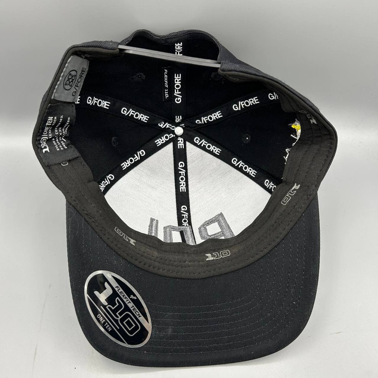 G/FORE PDI Golf Hat Men Black Embroidered 110 Flexfit Snap Back Cap Size ONE SIZE - 2 Thumbnail