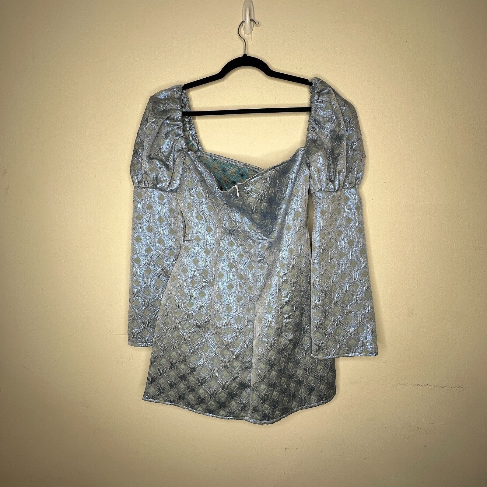 Other Olivia Rose Blue Ophelia Diamond Square Neck Mini XL Size XL / US 12-14 / IT 48-50 - 4 Thumbnail