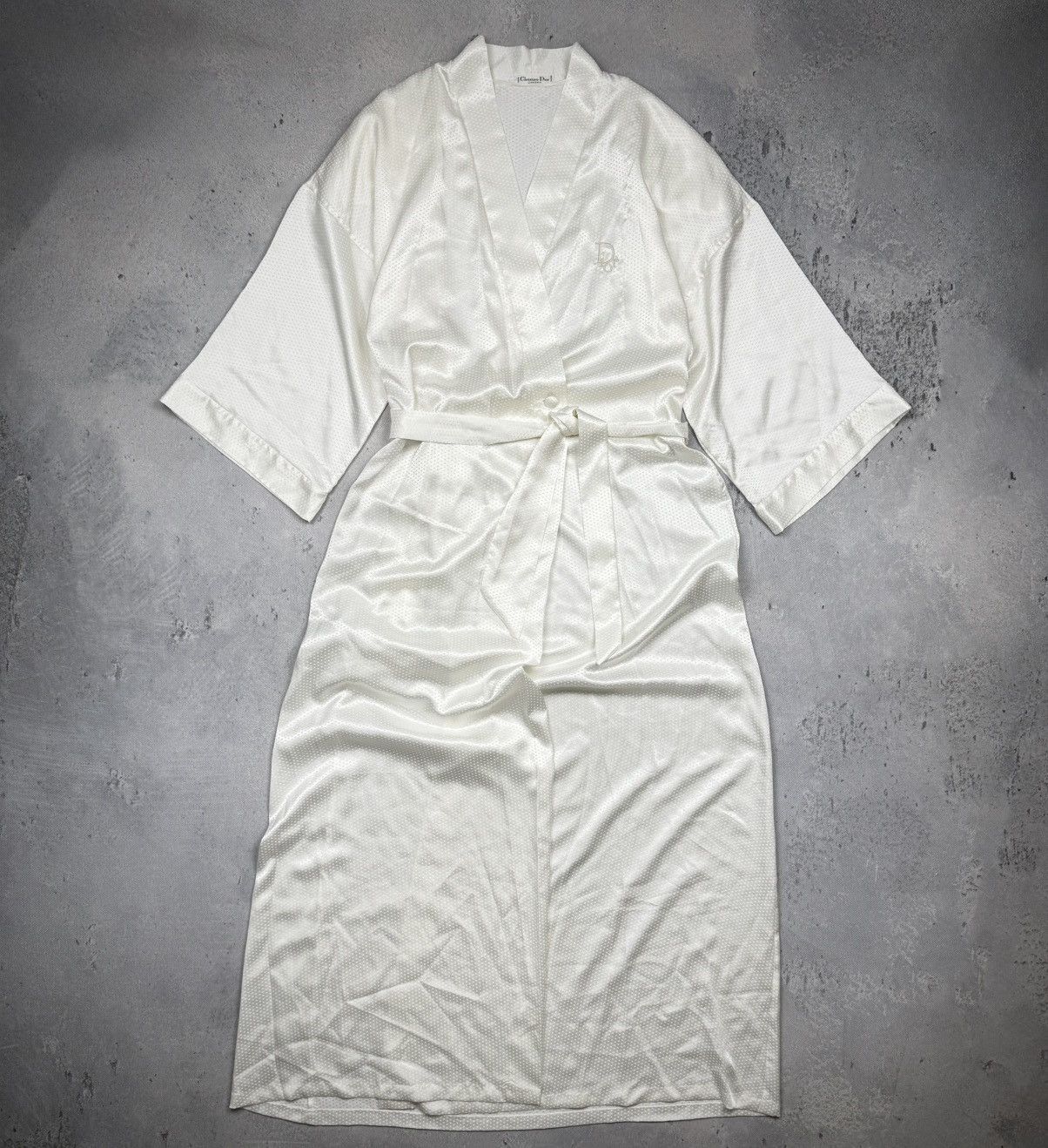 Dior Vintage Christian Dior Lingerie Full Length Nightgown & Robe Size L / US 10 / IT 46 - 2 Thumbnail