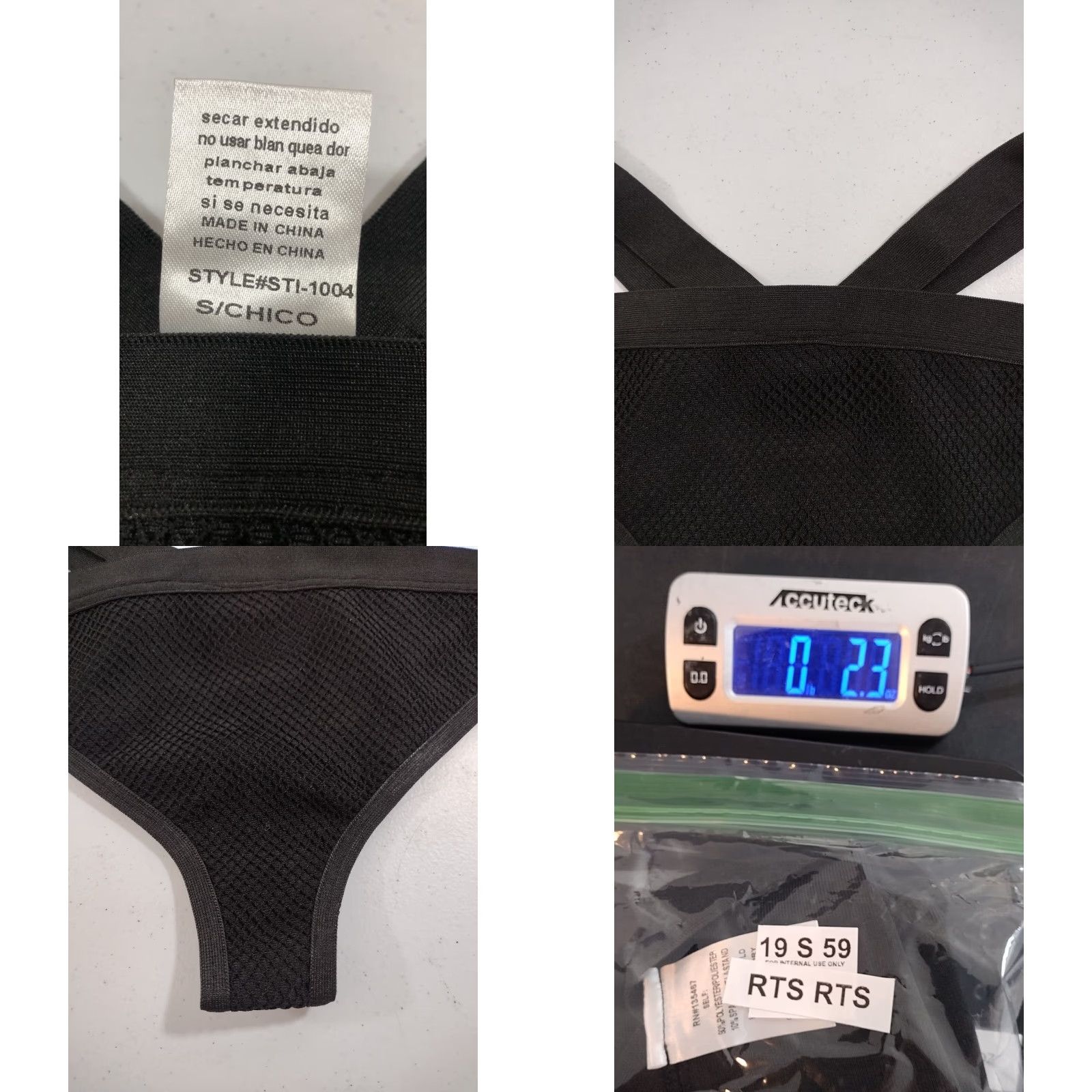 Swims Codigo Sexy Bikini Bottoms Swimsuit S Nylon Spandex Black Strap Bikini Bottom Womens Beach 90s? Size 28" / US 6 / IT 42 - 8 Thumbnail