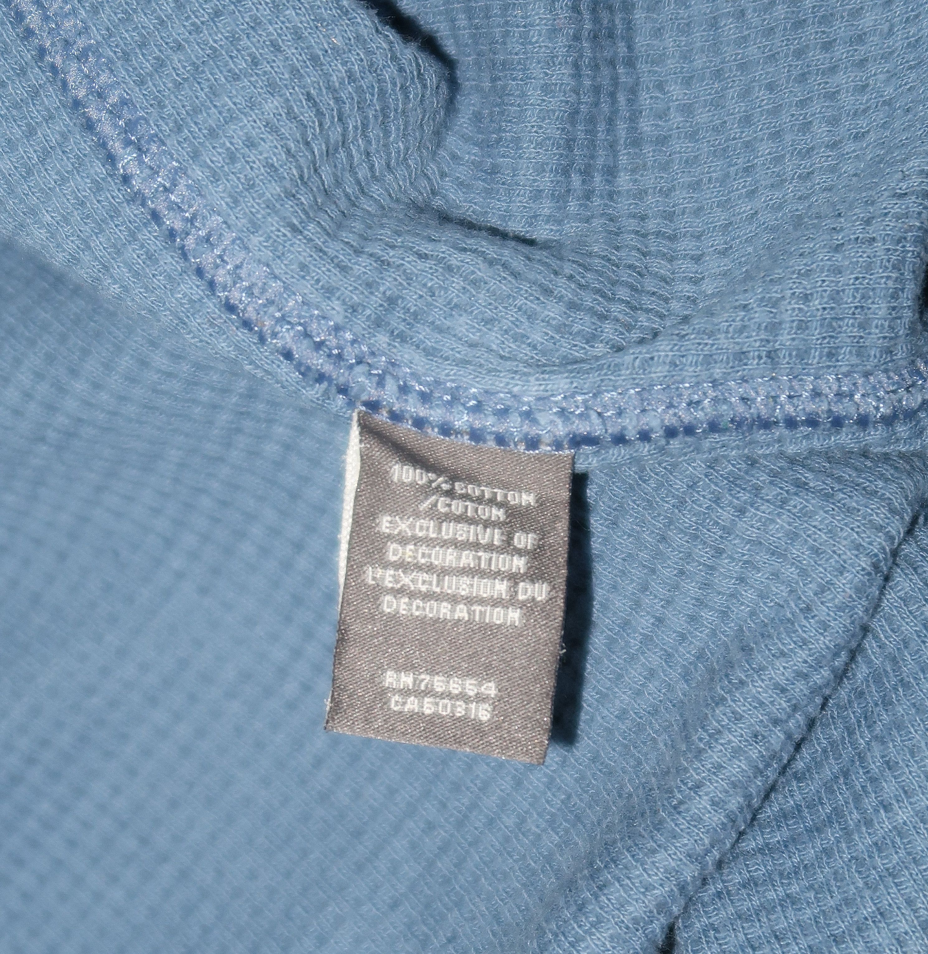 Abercrombie & Fitch Blue Slightly Distressed Oversized Sweatshirt Y2K Size US M / EU 48-50 / 2 - 7 Thumbnail