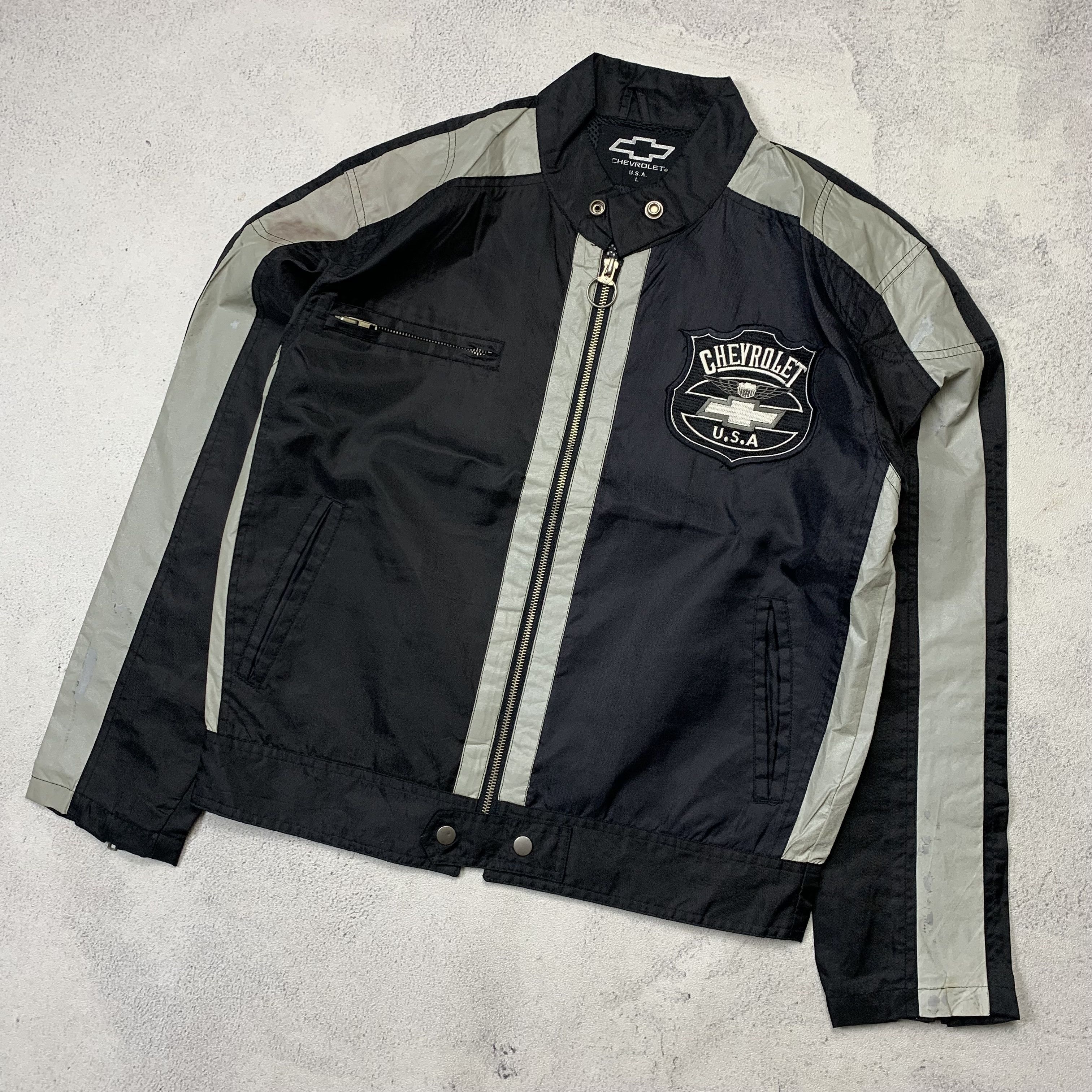 Chevrolet Vintage Chevrolet Biker Jacket Size US L / EU 52-54 / 3 - 3 Thumbnail