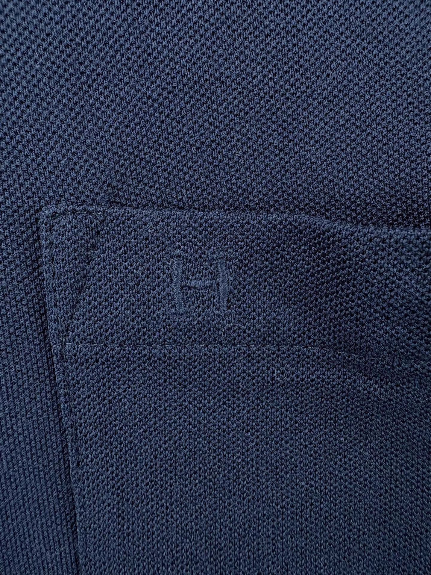 Hermes HERMES Chest Pocket Embroidered Short Sleeve T-Shirt Size US L / EU 52-54 / 3 - 3 Thumbnail
