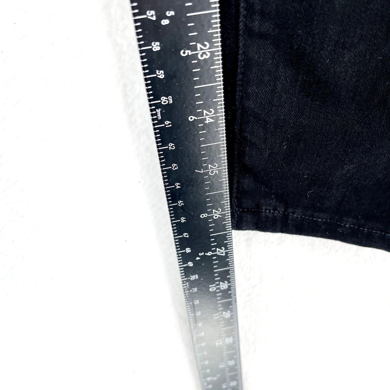 Madewell Madewell Button Fly 9" Mid-Rise Skinny Black Casual Jeans 27 Size 27" / US 4 / IT 40 - 5 Thumbnail