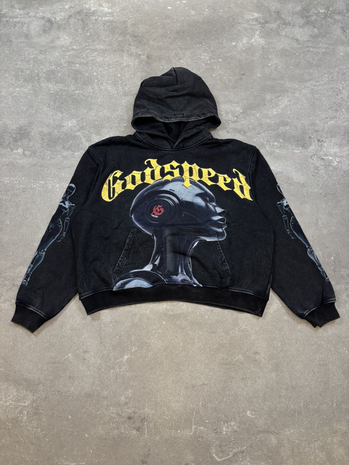 Godspeed Godspeed Alexa Hoodie, Washed Black Size US S / EU 44-46 / 1 - 1 Thumbnail