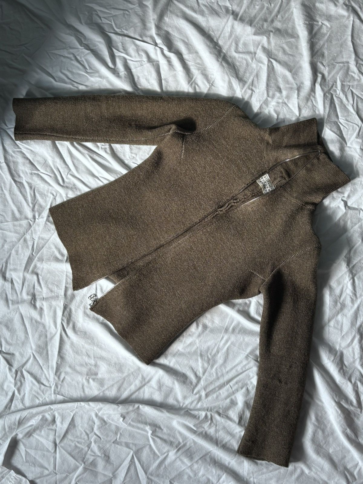 Maison Margiela MM6 Wool Khaki Jacket Size S / US 4 / IT 40 - 6 Thumbnail