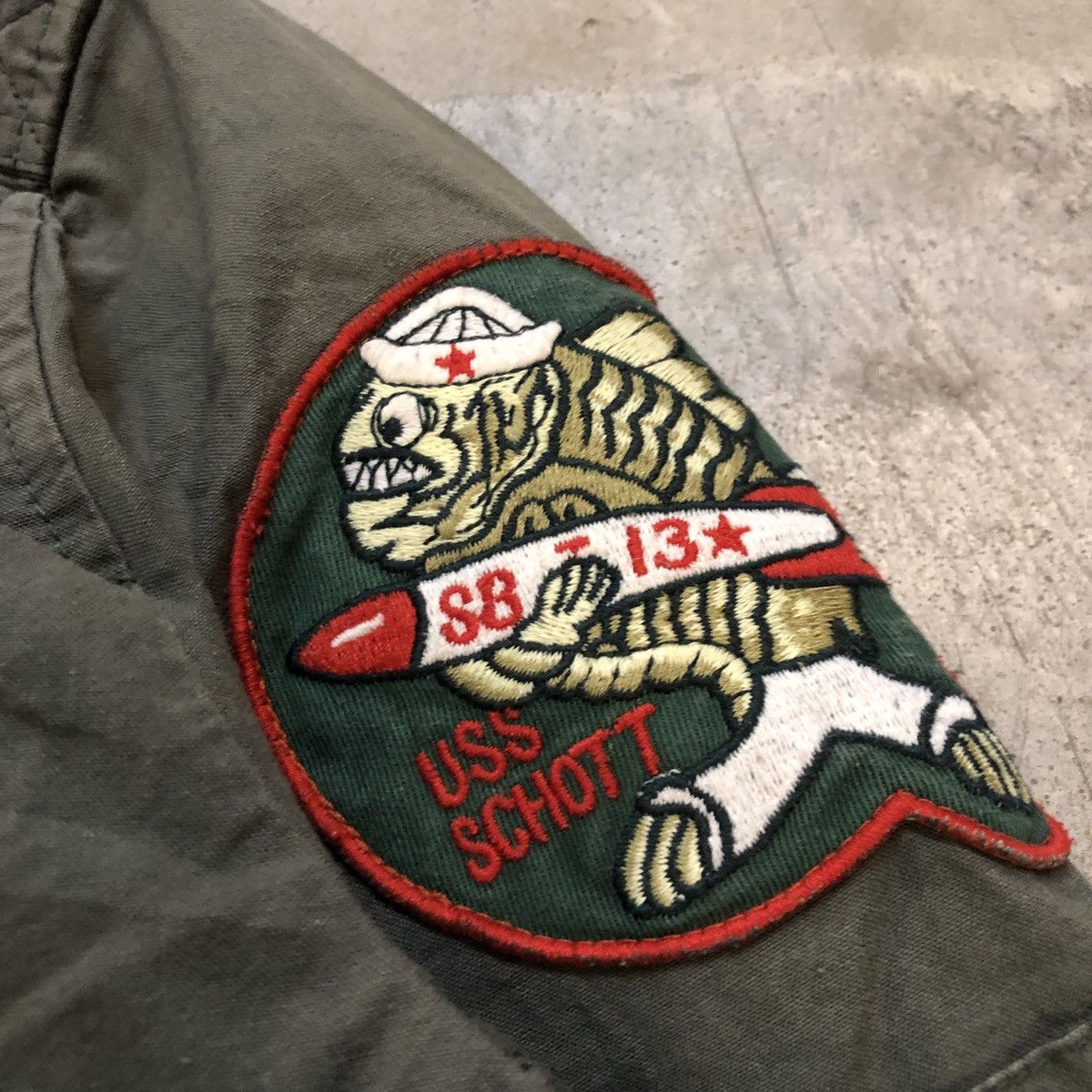 Schott × Vintage Vintage Schott Military Bomber Jacket Size US S / EU 44-46 / 1 - 6 Thumbnail