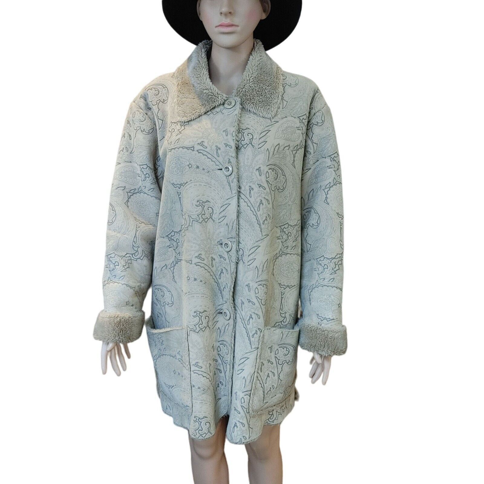 Coldwater Creek Coldwater Creek Faux Fur Women's Beige Mid Length Warm Jacke Size XL / US 12-14 / IT 48-50 - 1 Thumbnail