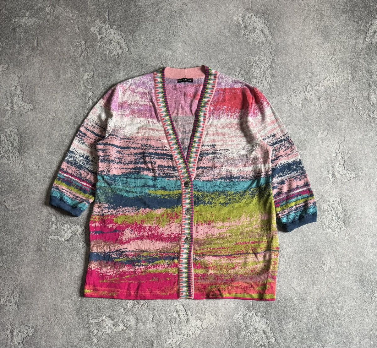 Dale Of Norway × Designer × Moods of Norway Ivko 2XL/3XL button up multicolour cardigan sweater knitwear Size XXL / US 16-18 / IT 52-54 - 7 Thumbnail