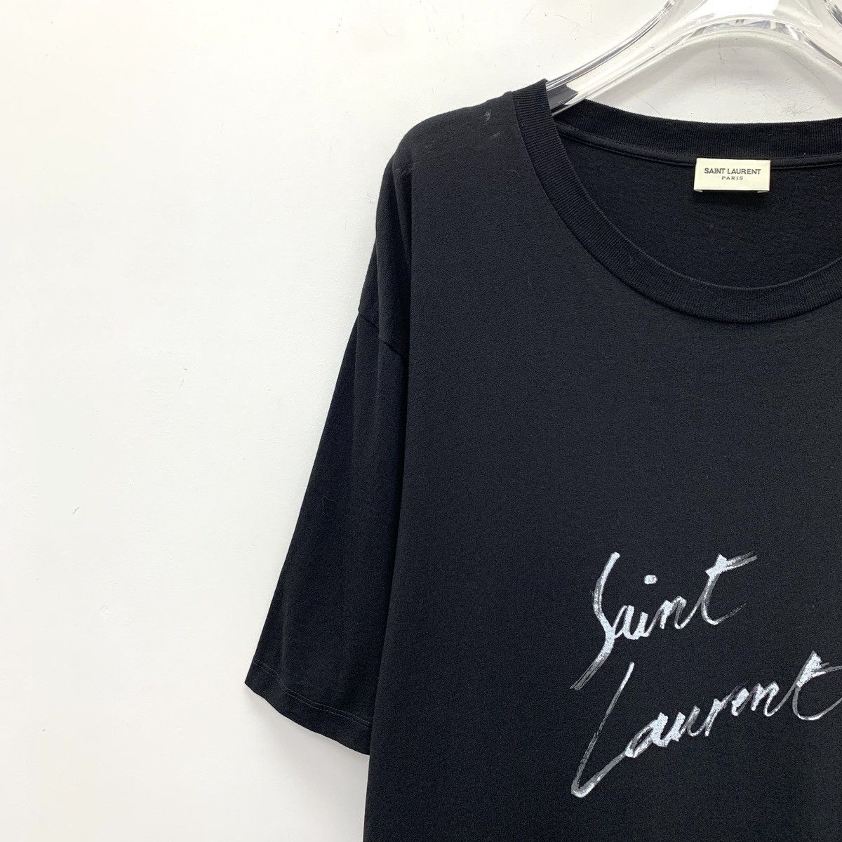 Yves Saint Laurent Yves Saint Laurent Logo Print Short Sleeve T-Shirt K26WX Size S / US 4 / IT 40 - 3 Thumbnail