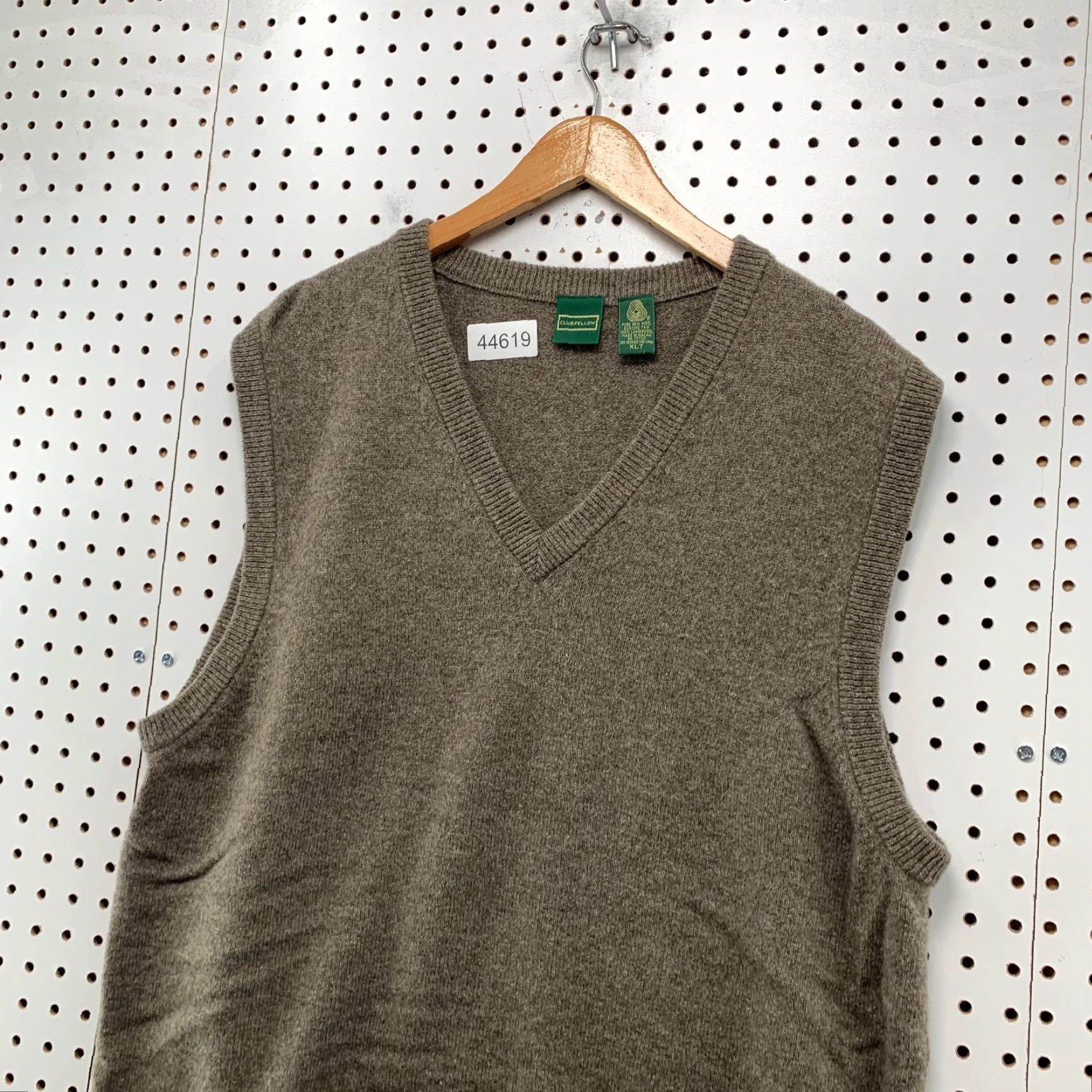 Vintage VINTAGE Clubfellow Sweater Vest Mens XL Tall 100% Lambswool Brown Wool Knit V-Neck Sleeveless Size US XL / EU 56 / 4 - 4 Thumbnail