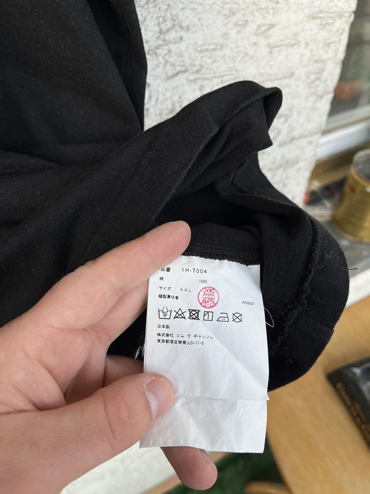 CDG by Comme des Garcons × Comme des Garcons × Comme des Garcons Black Comme des Garçons Black Shhhhh Tee Size US XXL / EU 58 / 5 - 5 Thumbnail